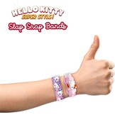 Craze Slap Snap Band, display met 24 verzamelarmbanden voor kinderen, met Hello Kitty-designs, 12 modellen om te verzamelen, 16 cm, Siliconen, Geen edelsteen