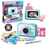 Photo Creator Instant Print Camera 2.0, maak foto's en print direct! Geen inkt nodig, touchscreen, flitser en ringlicht! Fotokwaliteitspapier