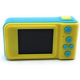 Minoni Digitale Kindercamera met 32GB Geheugen - Blauw en Geel - Voor Kinderen 3-12 Jaar