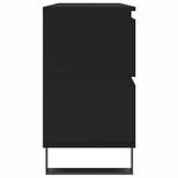 vidaXL Badkamerkast 80x33x60 cm bewerkt hout zwart