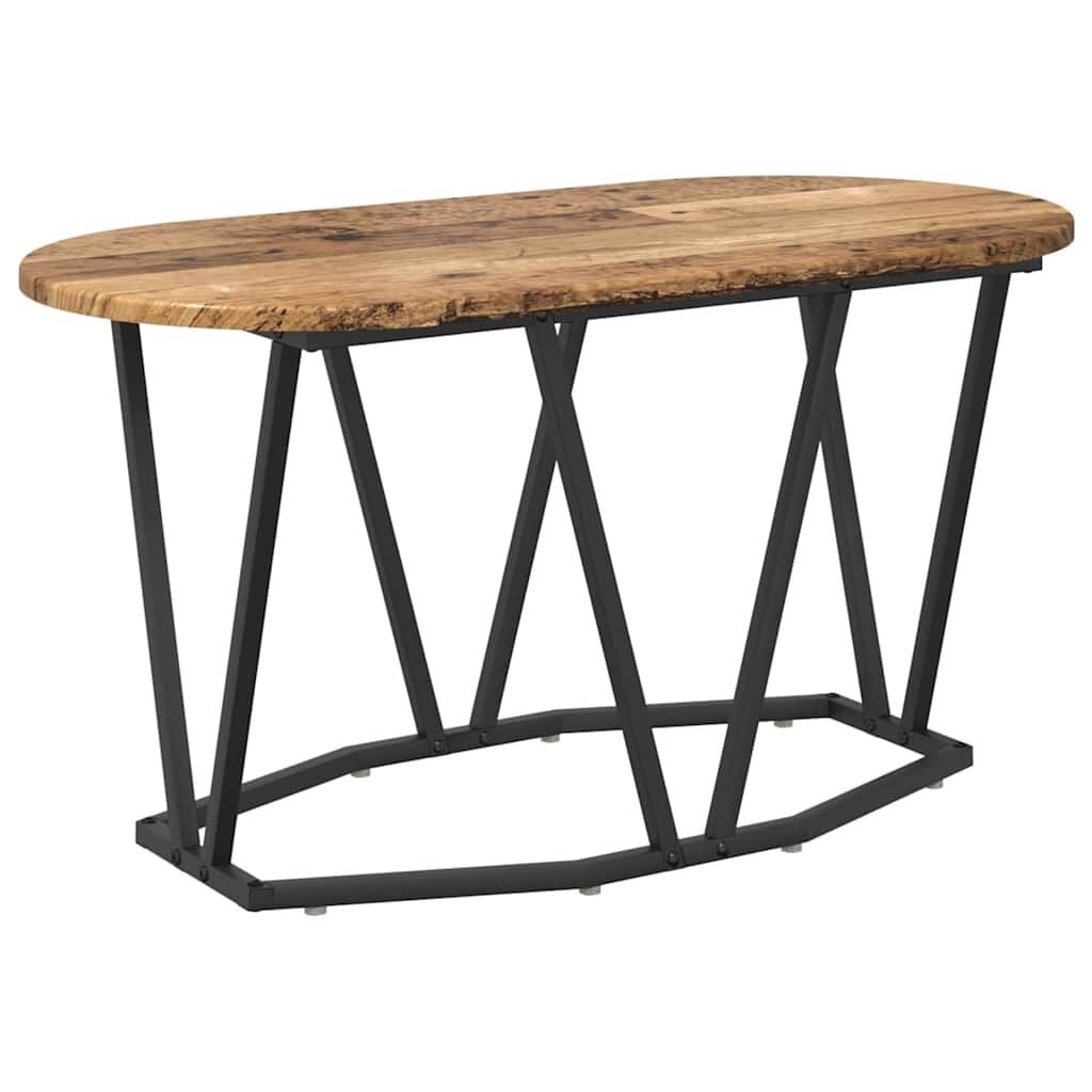 vidaXL Salontafel Oud Hout 80 x 40 x 40.5 cm Bewerkt hout en metaal