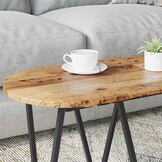 vidaXL Salontafel Oud Hout 80 x 40 x 40.5 cm Bewerkt hout en metaal