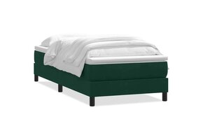 Boxspring bed 200x220 cm fluweel donkergroen - 47% korting