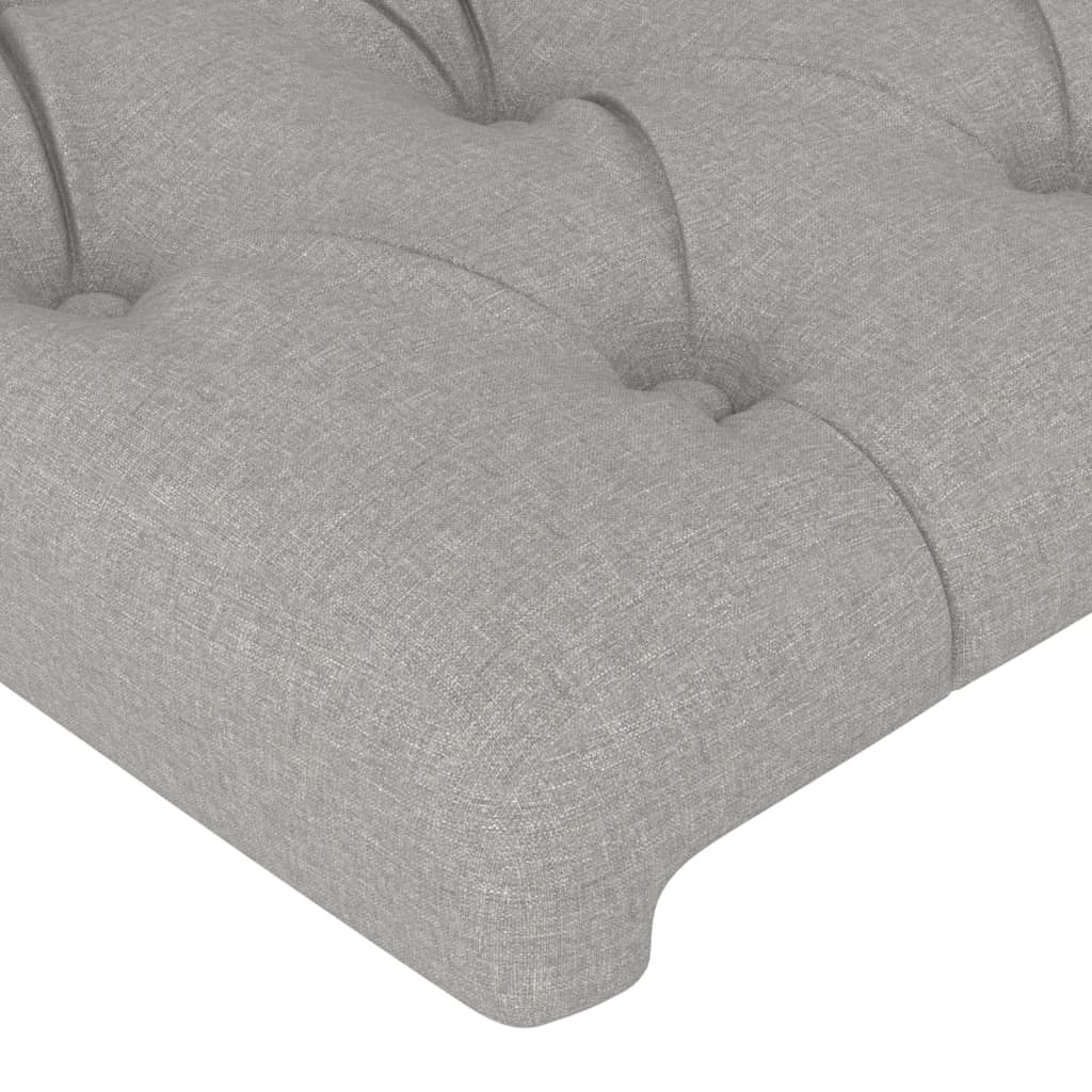 Hoofdbord Lichtgrijs Stof - 90x7x78/88 cm (78% Korting!)