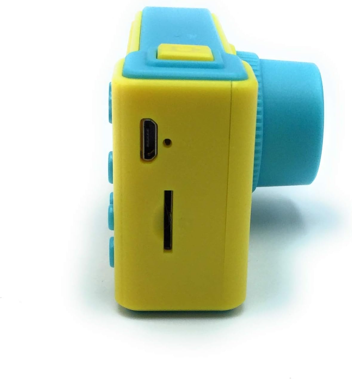Minoni Digitale Kindercamera met 32GB Geheugen - Blauw en Geel - Voor Kinderen 3-12 Jaar