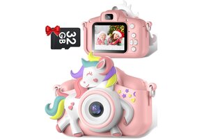 Digitale Kinder Camera - 20MP, 1080p, 32GB SD, 8x Zoom - 33% Korting!