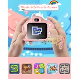 Gofunly Kinderen Camera - 20MP - 1080p - Met 32GB SD-kaart - Eenhoorn Wit