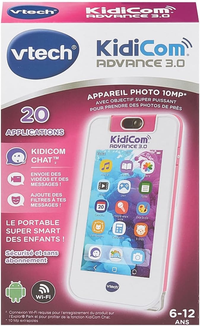VTech KidiCom Advance 3.0 Roze - Interactieve Smartphone voor Kinderen