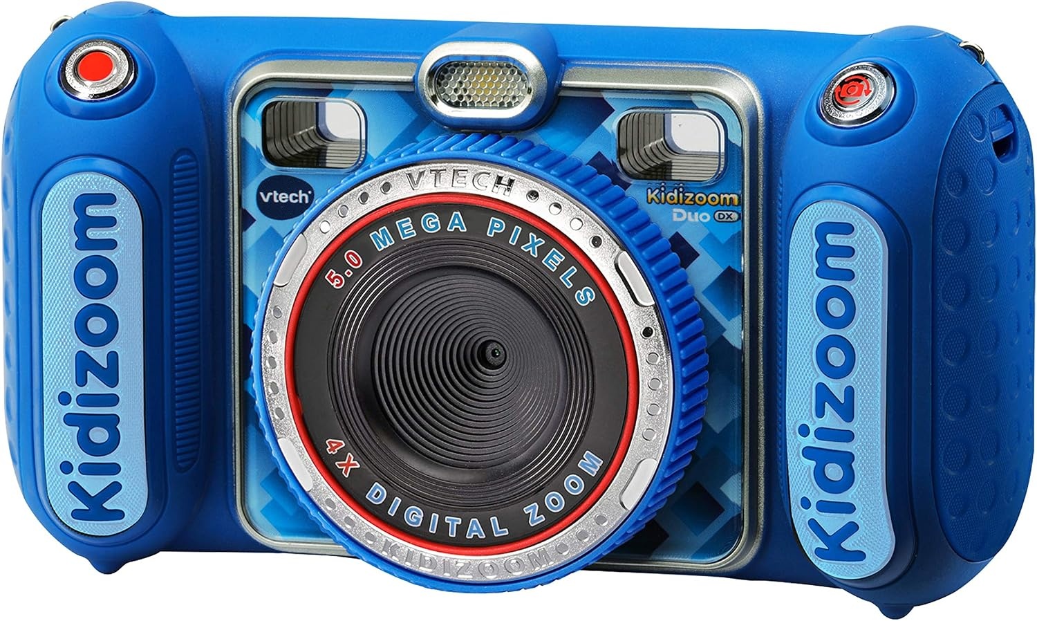Vtech 80-520094 80-520094-KidiZoom Duo DX incl. draagtas blauw kindercamera