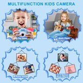 GREPRO Digitale Kinderen Camera met 32GB SD-kaart - Blauw