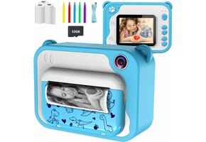 Instant Kinder Camera 34% Korting | Zwart-wit Print | 1080p HD