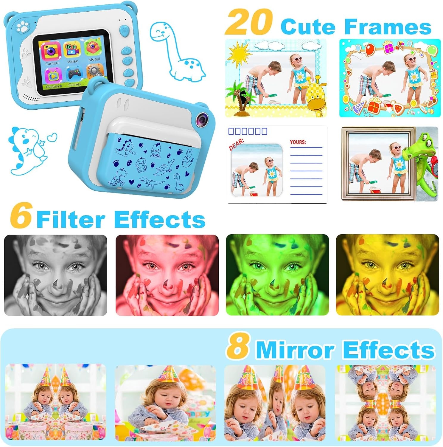 Uleway kids print camera