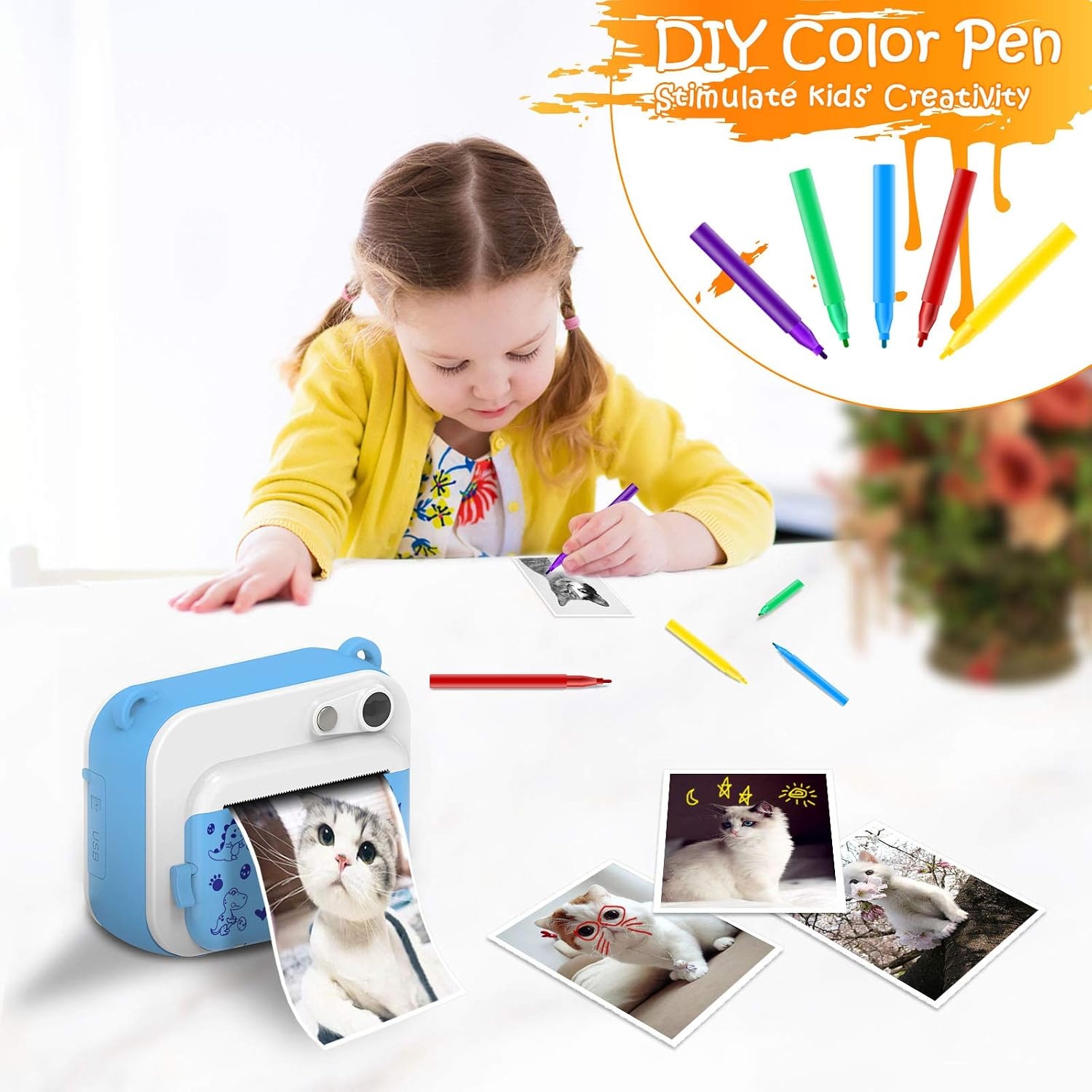 Uleway kids print camera