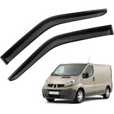 Car Wind Deflectors Compatible with Renault Trafic Nissan Primastar Opel Vauxhall Vivaro 2001-2014, 1 Pair Rain Guards for Windows, Vent Deflector Window Visors for Cars