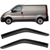 Car Wind Deflectors Compatible with Renault Trafic Nissan Primastar Opel Vauxhall Vivaro 2001-2014, 1 Pair Rain Guards for Windows, Vent Deflector Window Visors for Cars