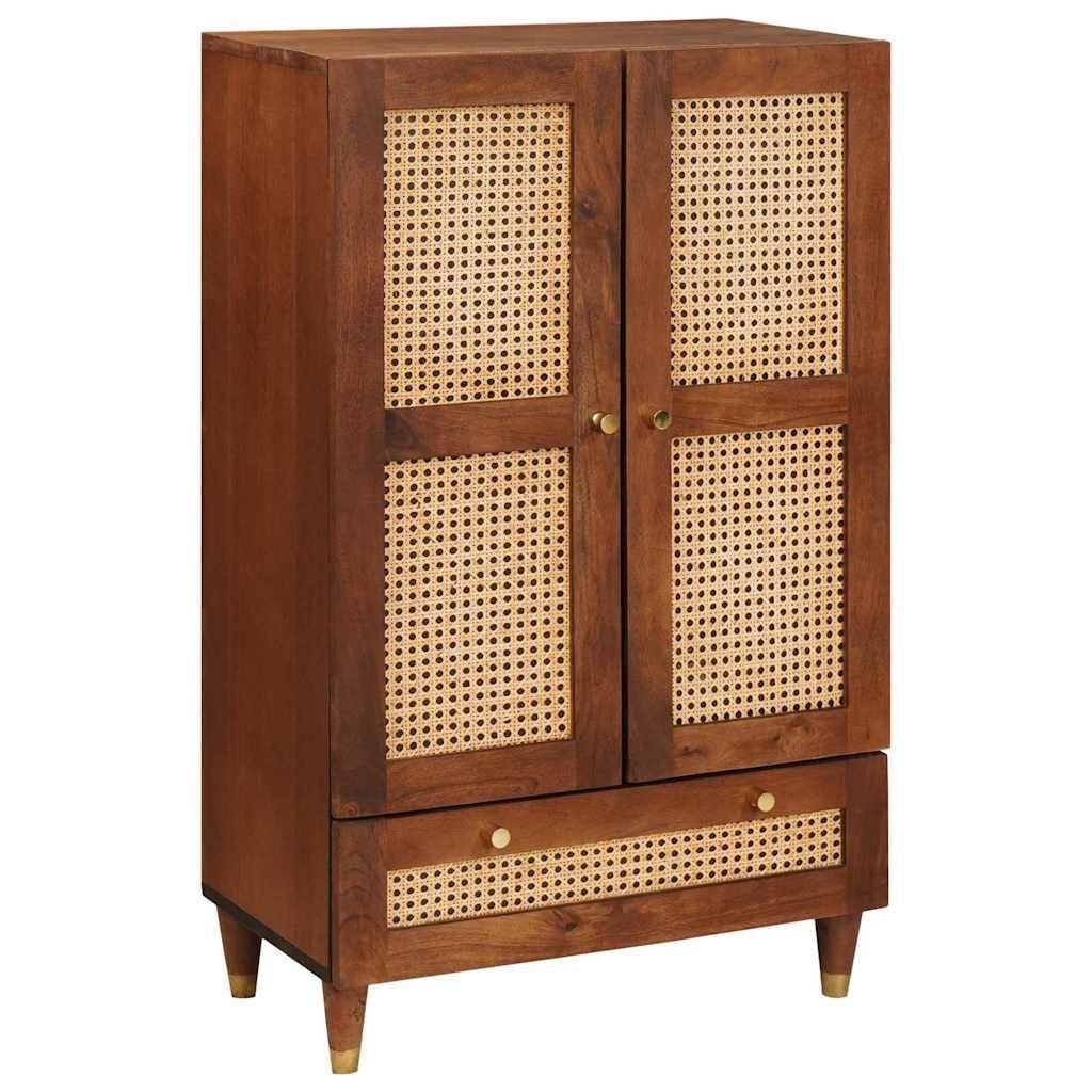 vidaXL Media-opslagkasten en rekken met lade Bruin 60 x 33.5 x 100 cm
