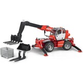 Bruder - Manitou Telescop forklift (BR2129), Multicoloured, 02129 | 1:16 Scale Construction Farm Farm Toy Forklift