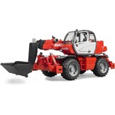 Bruder - Manitou Telescop forklift (BR2129), Multicoloured, 02129 | 1:16 Scale Construction Farm Farm Toy Forklift