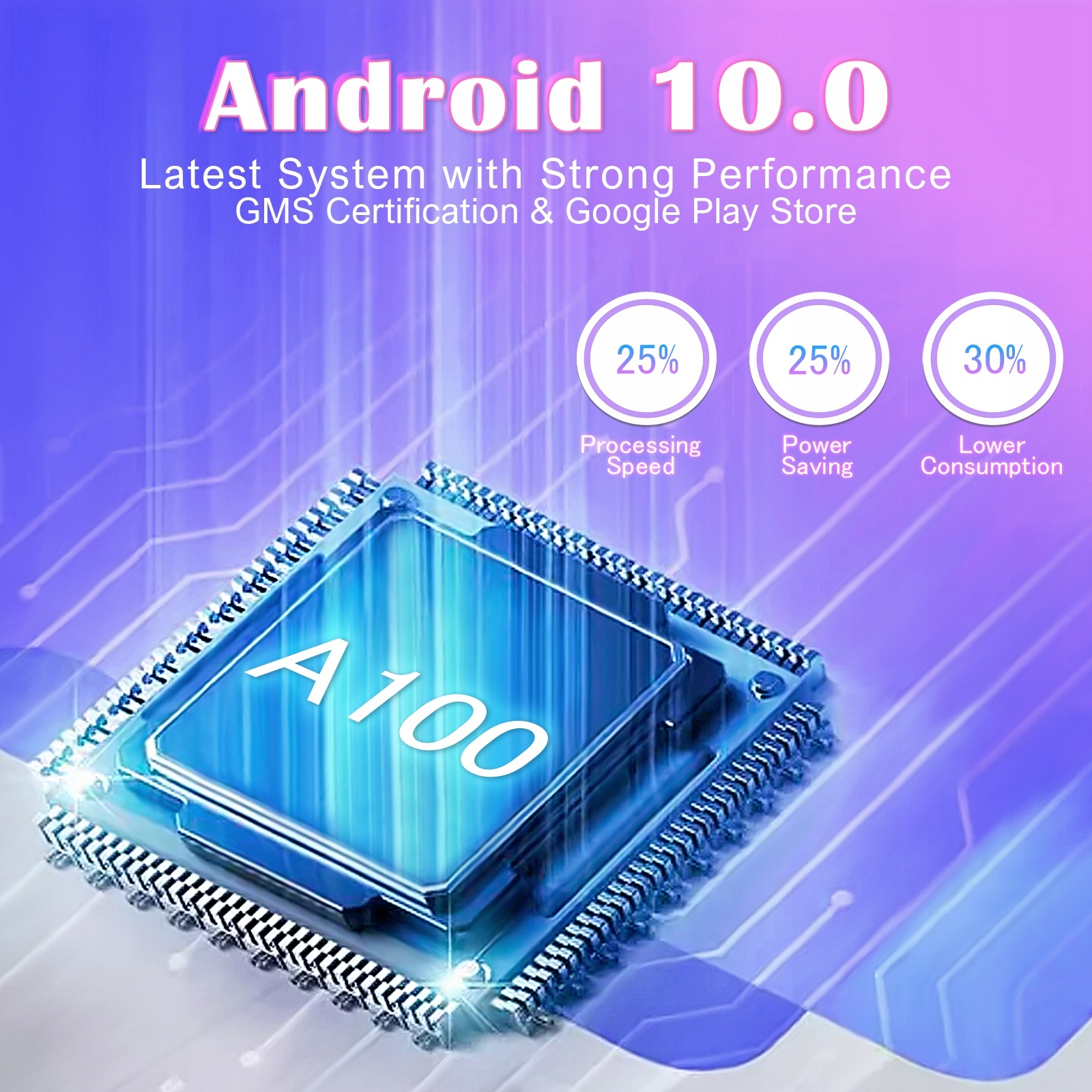 Qunyico Y7 7 inch Tablet voor Kinderen 2GB RAM 32GB Android Blauw