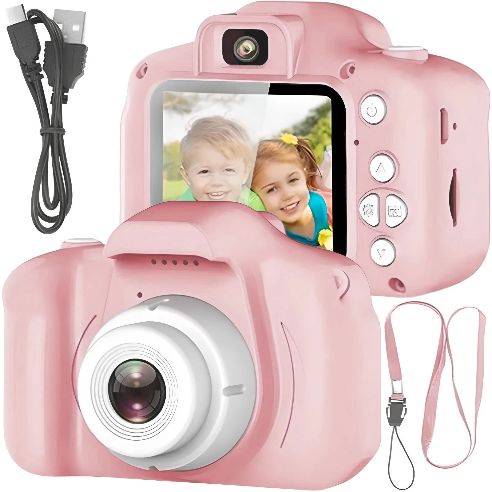 Retoo Mini Digitale Kinder Camera HD 1080P met 2 inch scherm Roze