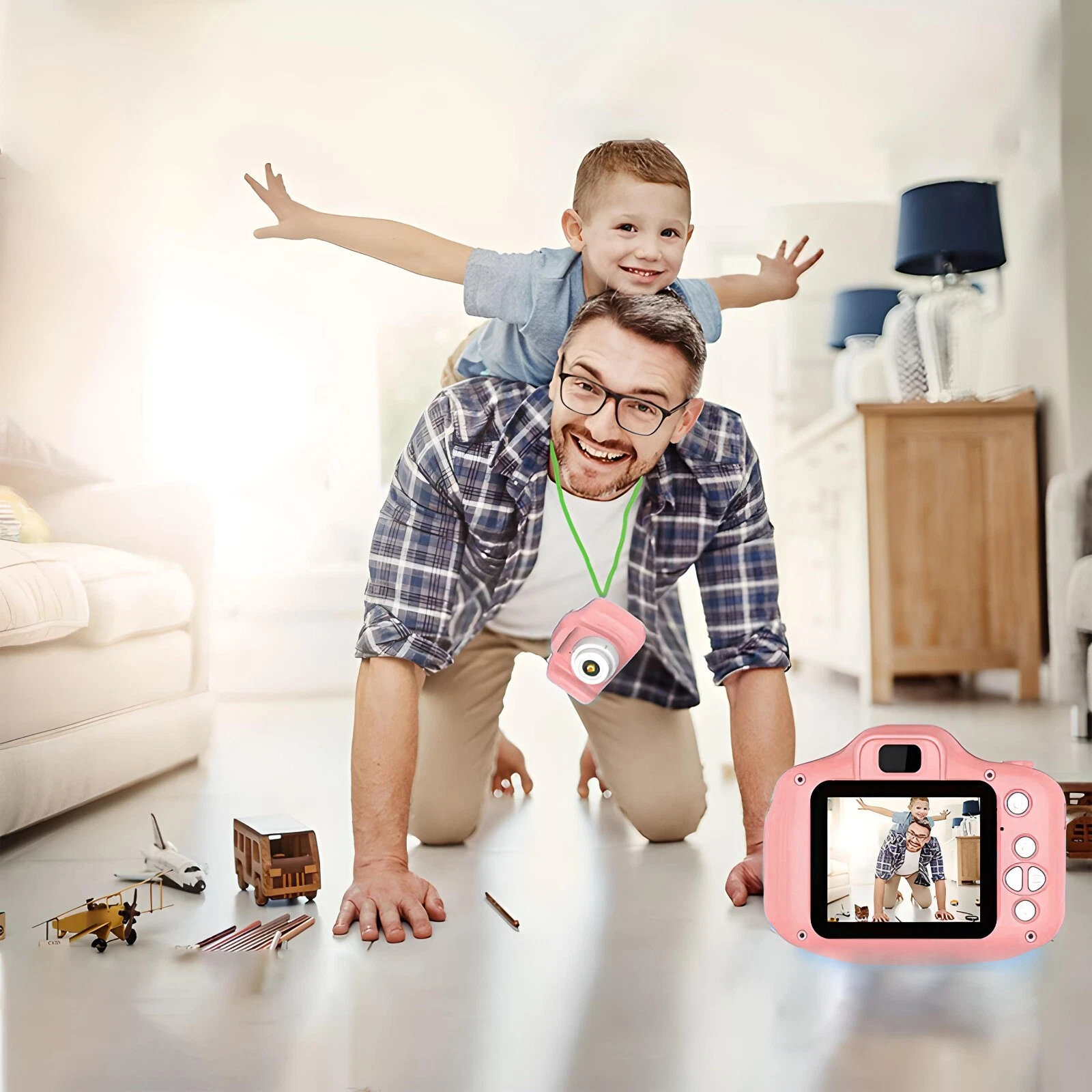 Retoo Mini Digitale Kinder Camera HD 1080P met 2 inch scherm Roze