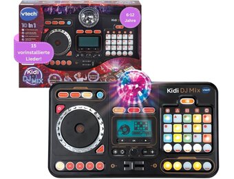 VTech Kidi DJ Mix — 10-in-1 DJ-mixer met lanceerplatform, jogwheel en veel effecten voor het bewerken van muziek — Voor kinderen van 6-12 jaar