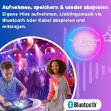 VTech Kidi DJ Mix — 10-in-1 DJ-mixer met lanceerplatform, jogwheel en veel effecten voor het bewerken van muziek — Voor kinderen van 6-12 jaar