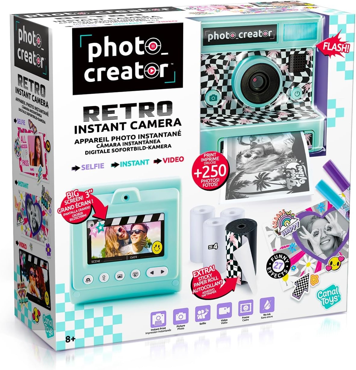 Canal Toys Photo Creator Instant Camera - Zwart