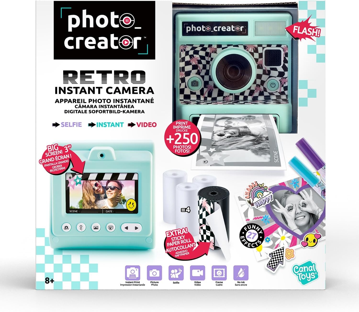 Canal Toys Photo Creator Instant Camera - Zwart