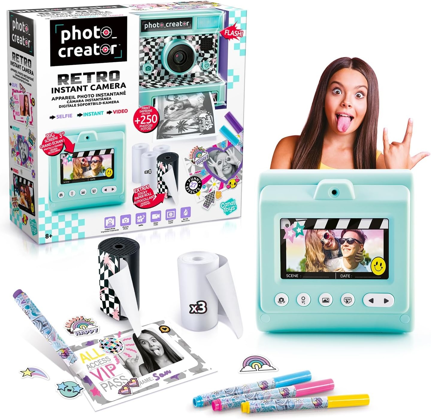 Canal Toys Photo Creator Instant Camera - Zwart