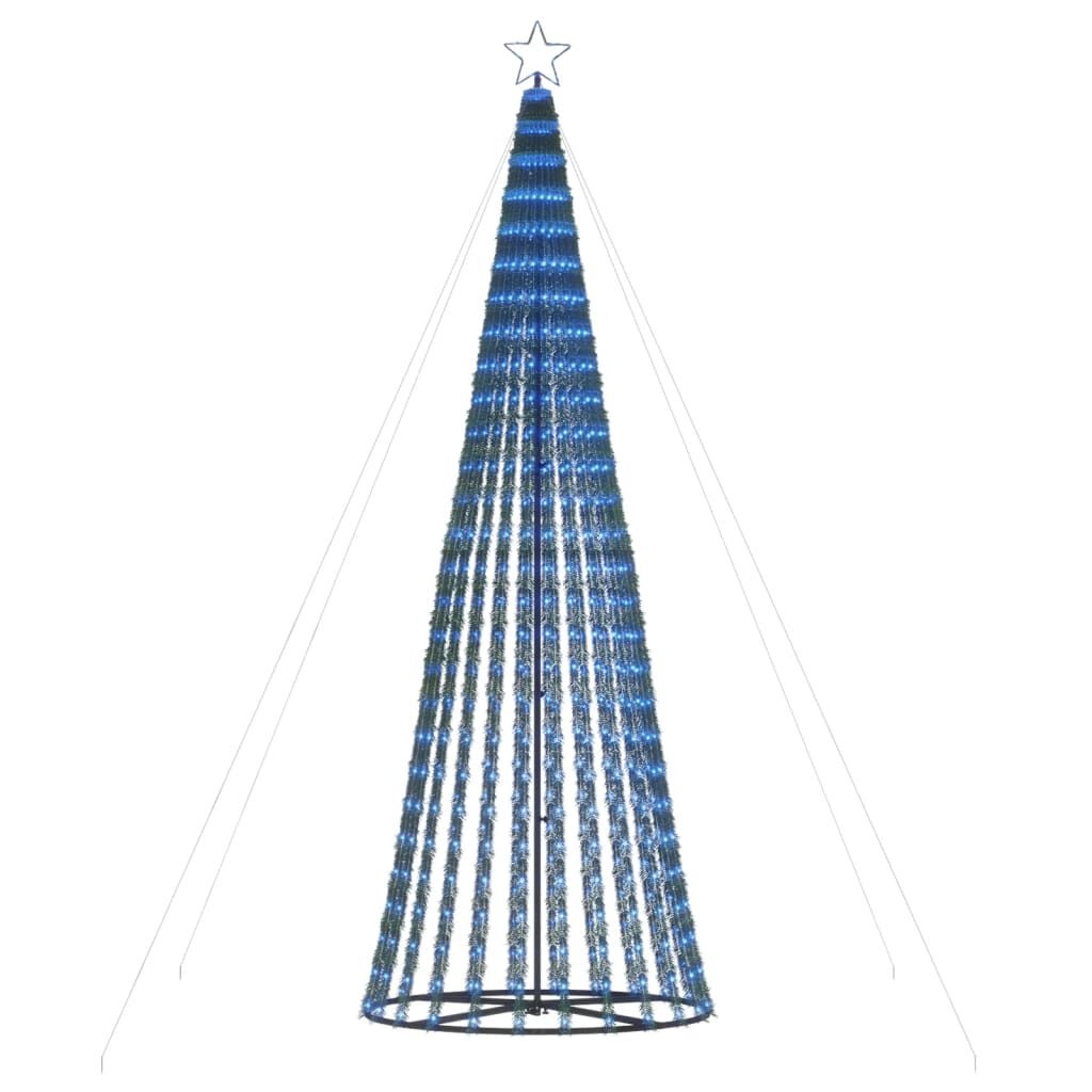 vidaXL LED Kerstboom Blauw 300 cm met 688 LEDs - 62% Korting
