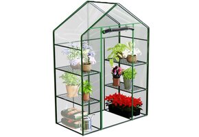 Mini Tuinkas 70x140x195cm - Gepoedercoat Staal & PVC