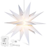 3D Kerstster met Timer | Batterij | 75% Korting | Buiten & Binnen