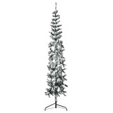 Ruimtebesparende Kerstboom met Sneeuw, 240cm | 74% Korting