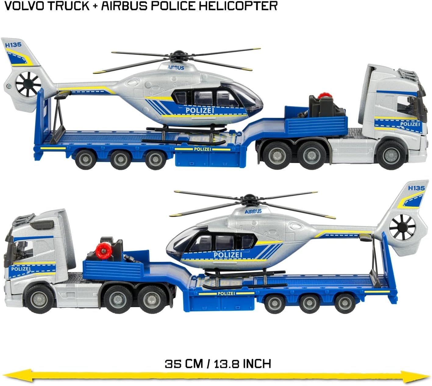 Politievrachtwagen & Helikopter Set - Nu 33% Korting!