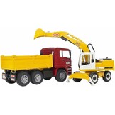 MAN TGA Kiepwagen met Liebherr Graafmachine 1:16 - 34% Korting!
