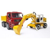 MAN TGA Kiepwagen met Liebherr Graafmachine 1:16 - 34% Korting!