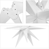 3D Kerstster Buiten/Binnen - LED 58cm - Batterij met Timer - 75% Korting