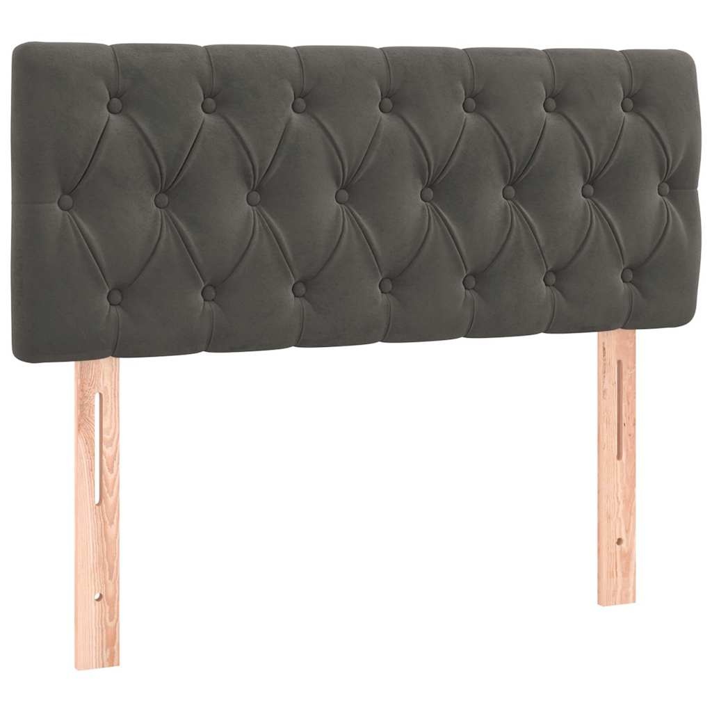 Hoofdbord Donkergrijs Fluweel 100x7x78/88 cm - 77% Korting!