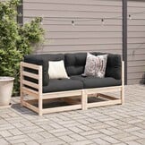 Loungeset Grenenhout (2-delig) - 61% Korting!