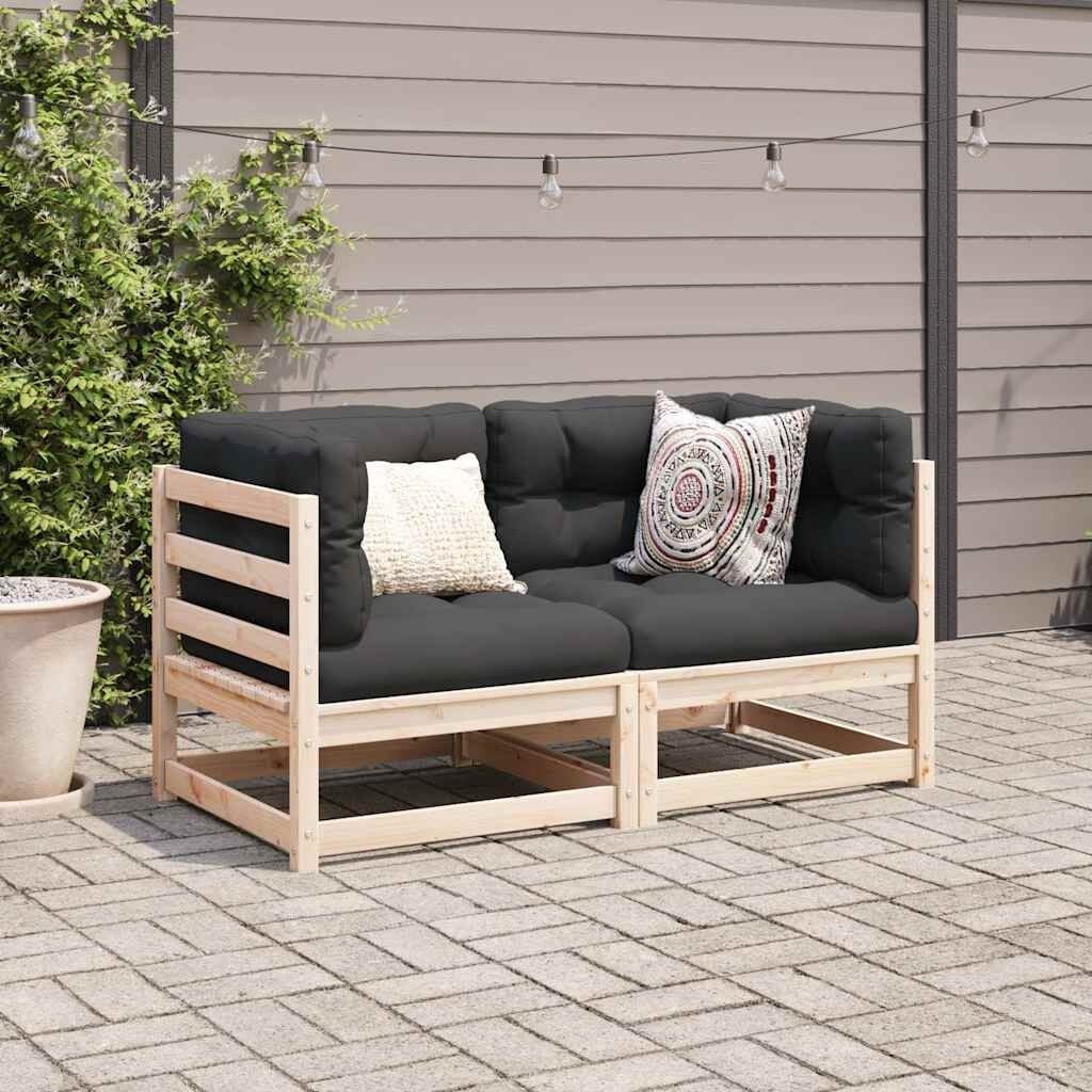 Loungeset Grenenhout (2-delig) - 61% Korting!
