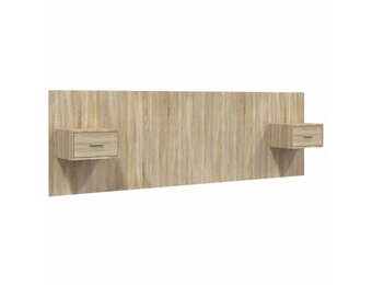 Hoofdbord met Kastjes Sonoma Eiken - 35% Korting