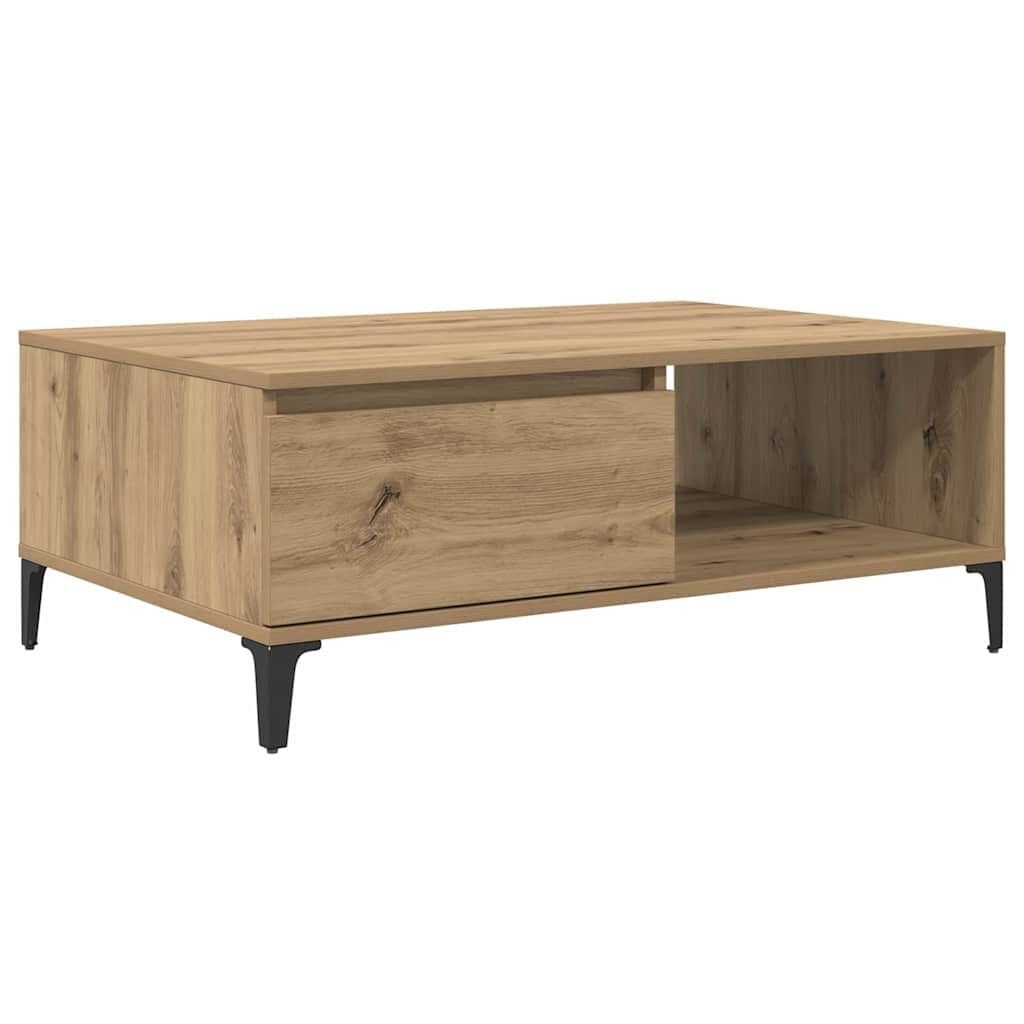 vidaXL Salontafel Eikenkleurig Bewerkt Hout 62% Korting
