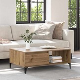 vidaXL Salontafel Eikenkleurig Bewerkt Hout 62% Korting