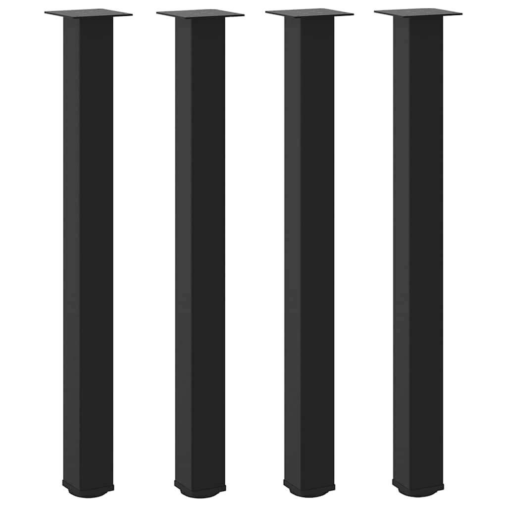 vidaXL Bartafelpoten Staal Zwart (4 stuks, 90-92 cm) - 34% Korting