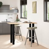vidaXL Bartafelpoten Staal Zwart (4 stuks, 90-92 cm) - 34% Korting