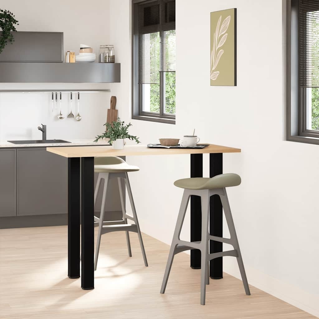 vidaXL Bartafelpoten Staal Zwart (4 stuks, 90-92 cm) - 34% Korting