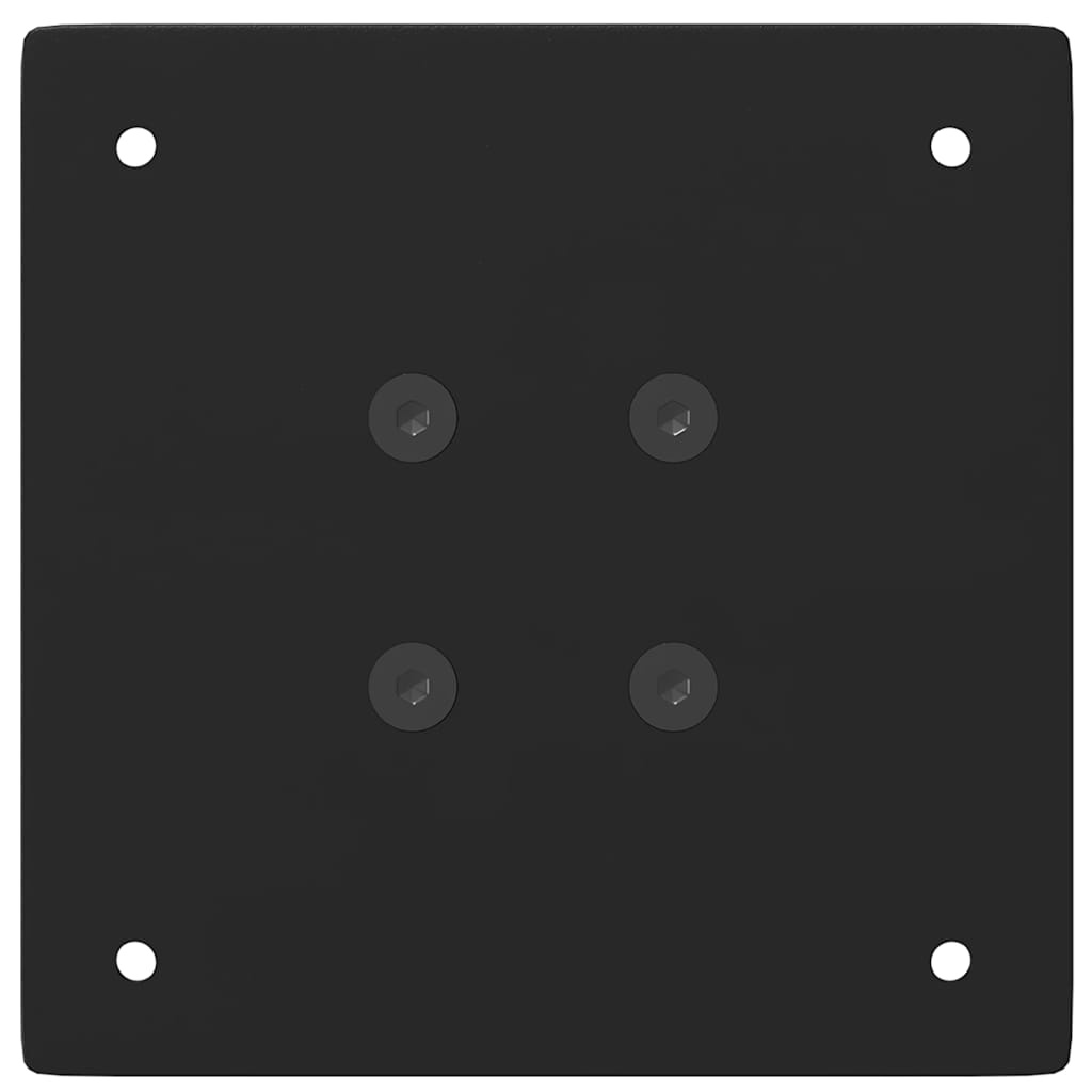 vidaXL Bartafelpoten Staal Zwart (4 stuks, 90-92 cm) - 34% Korting