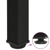 vidaXL Bartafelpoten Staal Zwart (4 stuks, 90-92 cm) - 34% Korting