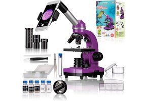 Junior Student Microscoop, tot 1600x, Paars, 34% Korting